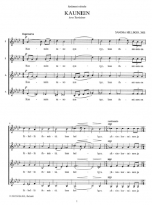 Score Sample - Kaunein