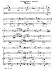 Score Sample - Alleluia!