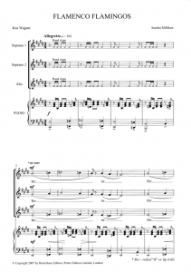 Score Sample - Flamenco flamingos
