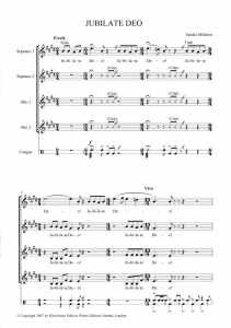 Score Sample - Jubilate Deo