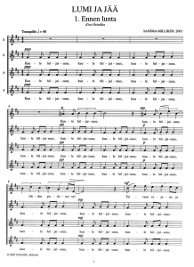 Score Sample - Lumi ja jää