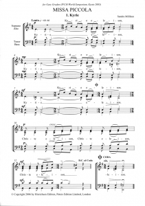Score Sample - Missa piccola SATB