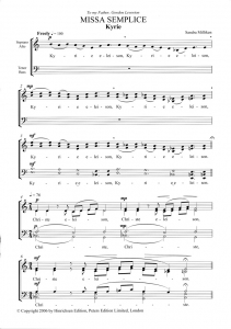Score sample - Missa semplice