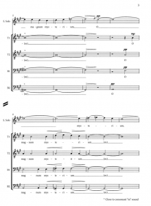 Score Sample - O magnum mysterium