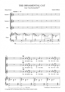 Score Sample - The ornamental cat
