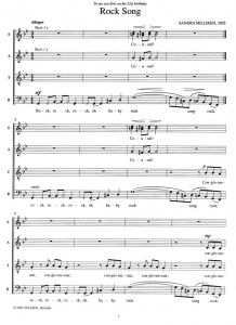 Score Sample - Rock song