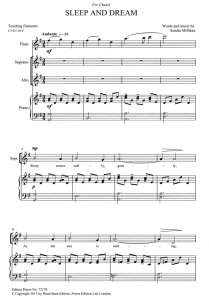 Score sample - Sleep and dream