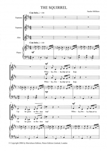Score sample - The Squirrel