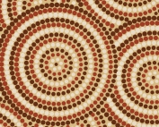 Australian Aboriginal art - dot painting of earth circles