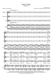 Black is Black SSA score pg. 1