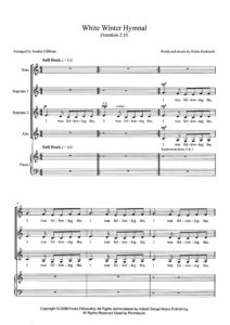 White Winter Hymnal page 1