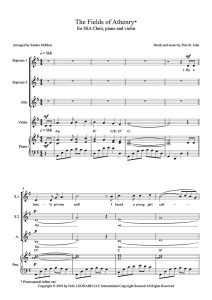 The Fields of Athenry SSA pg.1